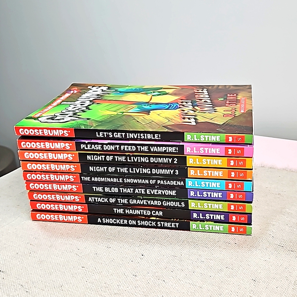 Goosebumps Paperback books Lot of 9 Novels by R.L. Stine